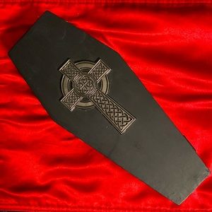 Gothic Cross Coffin Jewelry Box